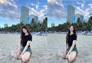 Diep Xoan หลงใหลกับแฟนของเธอในโรงแรมโรแมนติก